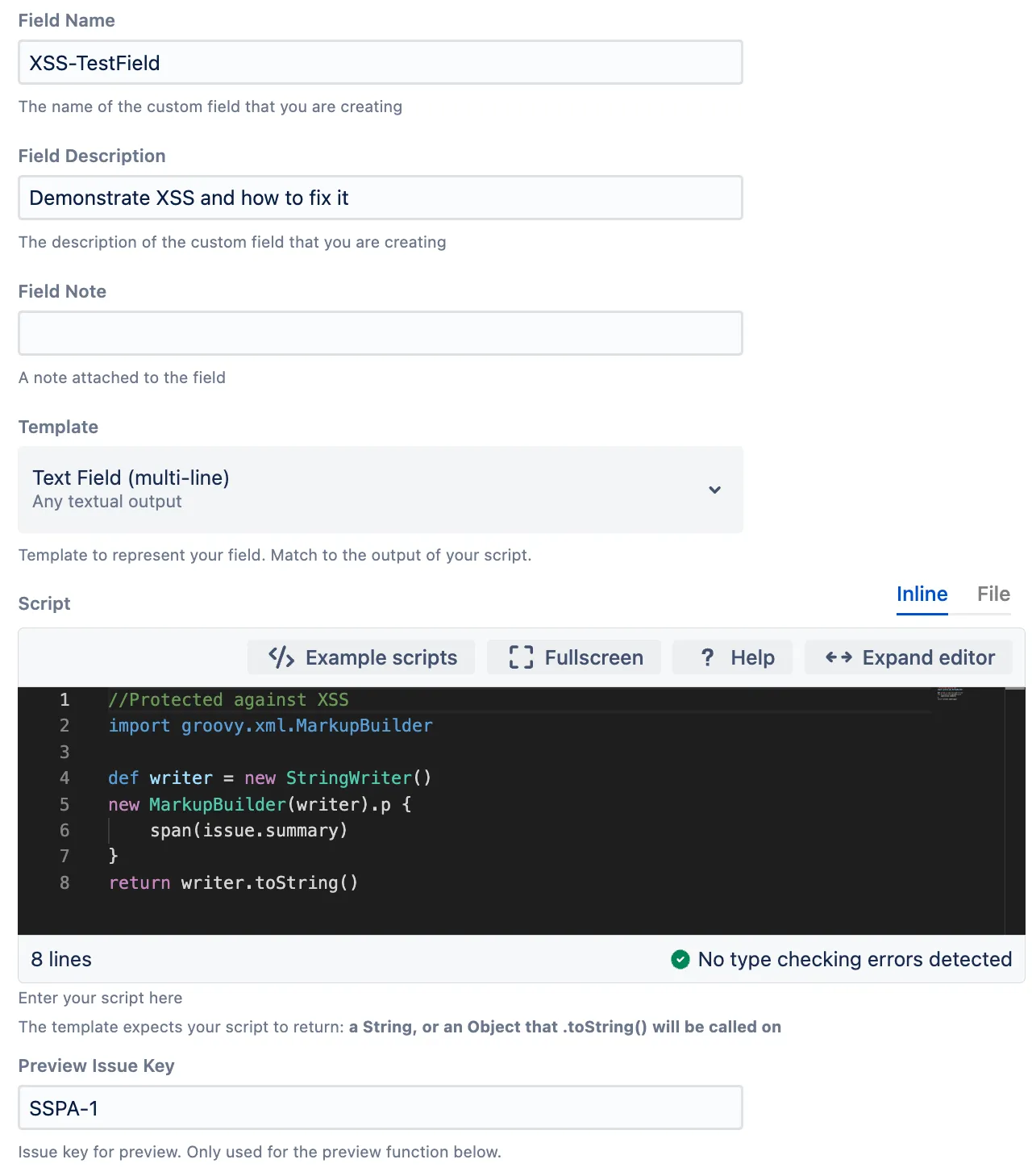 Script sample with the MarkupBuilder class.