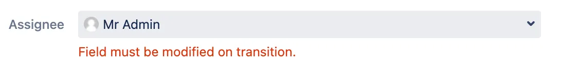 Example of error