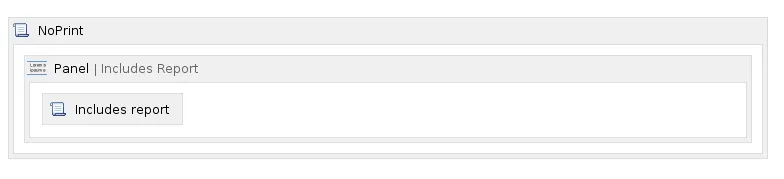 An example of placeholder macros for an Includes Report scenario.