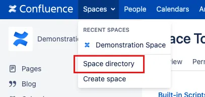 The Space Directory Button