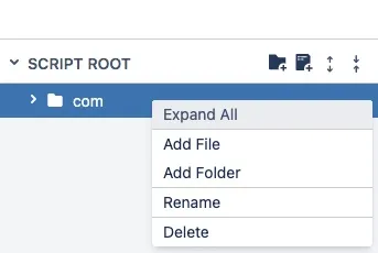 Expand All option in the right-click menu for a folder
