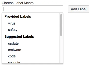 An example of suggested macros.