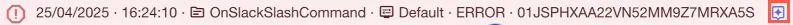 The AI assistant icon in an error message.