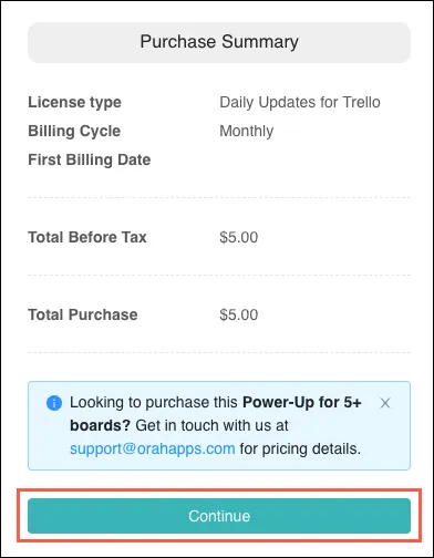 Orah Store Checkout tab showing billing details form and Continue button