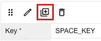 The Duplicate Parameter option highlighted in the Workspace menu.