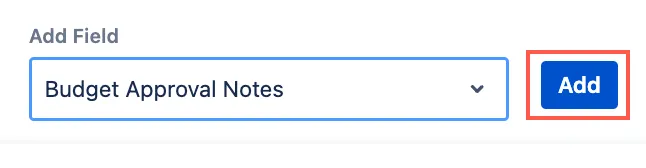 Budget Approval Notes field added to behaviour
