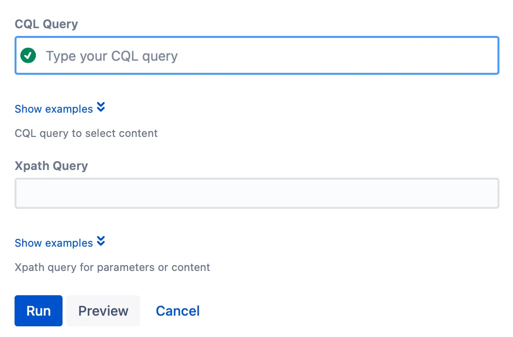 An example XPath Search in Pages script form.