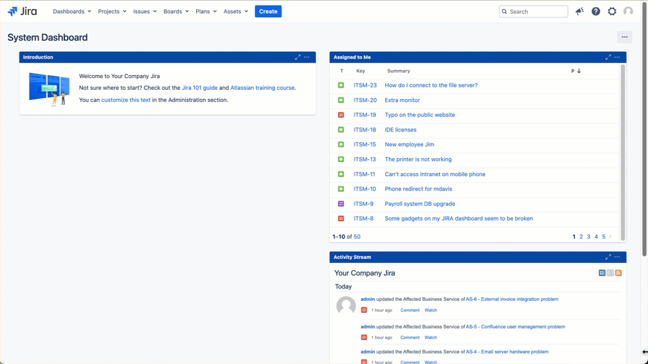 GIF of the instance audit feature