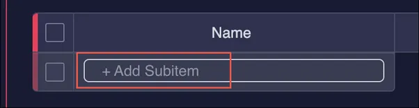 Add Subitem textbox