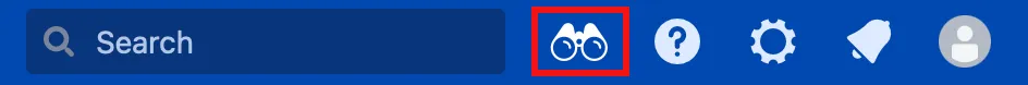 The Enhanced Search binoculars icon.