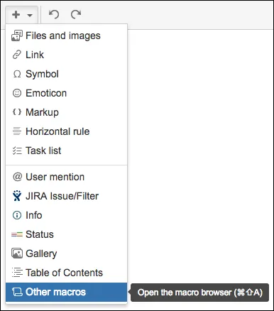 The other macros button selected.