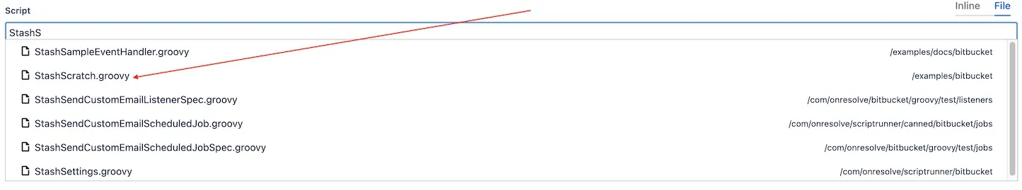 The suggestion in the search field.